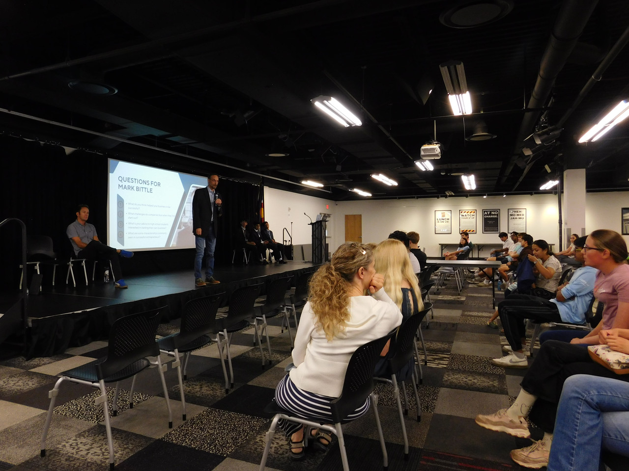 Students in the audience at an ABLE Business workshop