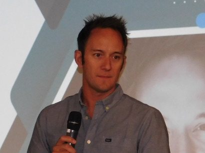 Clay Guillory speaking at the How to Build a $tartup Workshop