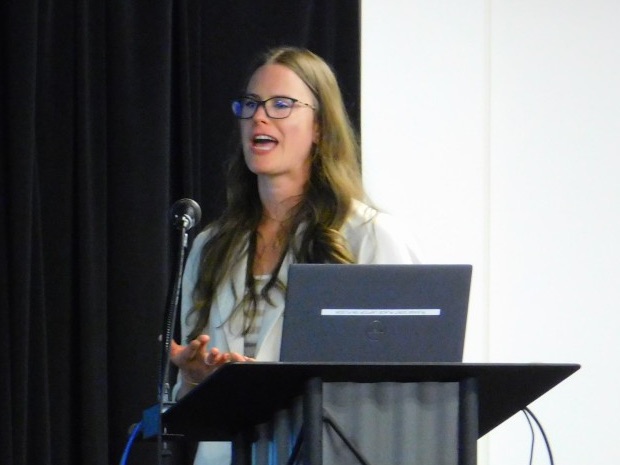 Michelle Beyrle speaking at the ABLE Health workshop